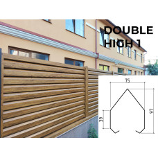 Забор жалюзи DOUBLE HIGH 1