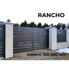 Забор Ранчо, широкие ламели 120 - 200 мм