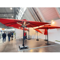 Телескопический зонт «Сарагоса-2» 3×3 м с LED-подсветкой